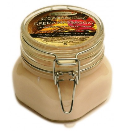 Masažna krema za telo ŠAMPANJEC in CVETOVI VRTNICE