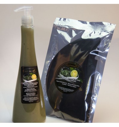 Dvokomponentna maska ZA MASTNO, NEČISTO KOŽO (500 ml, 18 kos)