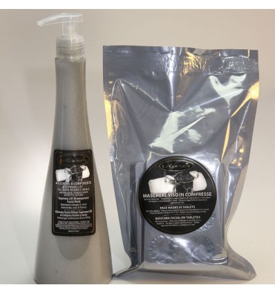 Dvokomponentna maska KAVIAR in MORSKI KOLAGEN (500 ml, 18 kos)